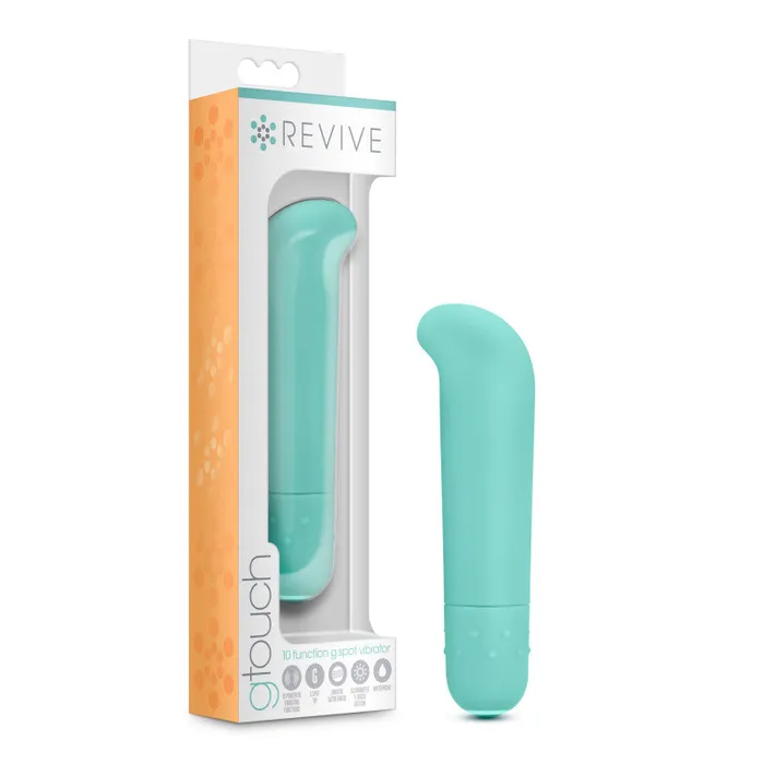 Blush Novelties Revive G Touch 10 Function G Spot Vibrator Tiffy Blue Vibrators