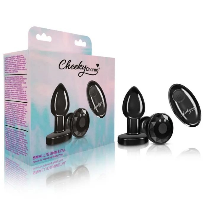 Male Sex Toys | Viben Cheeky Charms - Rechargeable Vibrating Metal Butt  Plug With Remote Control - Gunmetal - Small