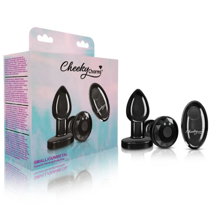 Male Sex Toys | Viben Cheeky Charms - Rechargeable Vibrating Metal Butt  Plug With Remote Control - Gunmetal - Small