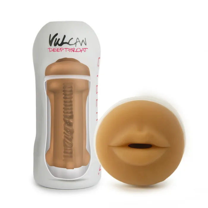 Male Sex Toys | Vulcan Cyberskin - Deep Throat - Mocha - Topco