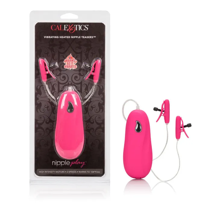 Vibrators CalExotics Vibrating Heated Nipple Teasers Pink