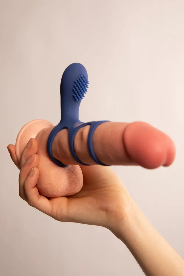 ORION Male Sex Toys Cock Ring Vibrante Blu