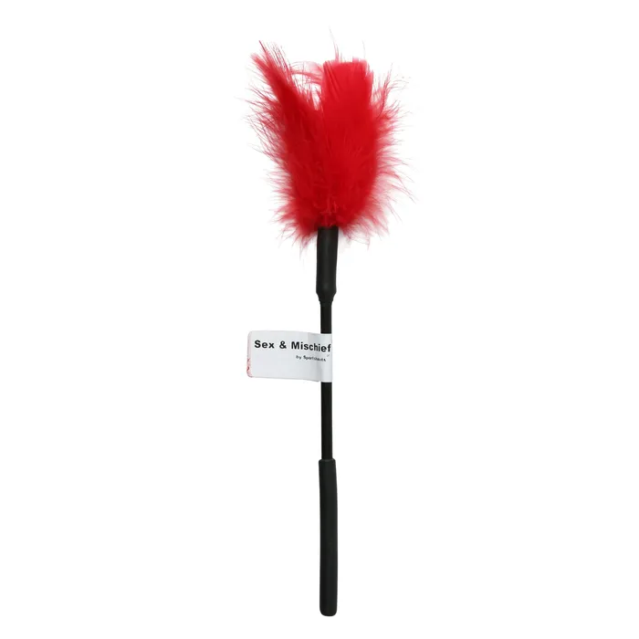 Sportsheets Vibrators Sex and Mischief Feather Tickler Red