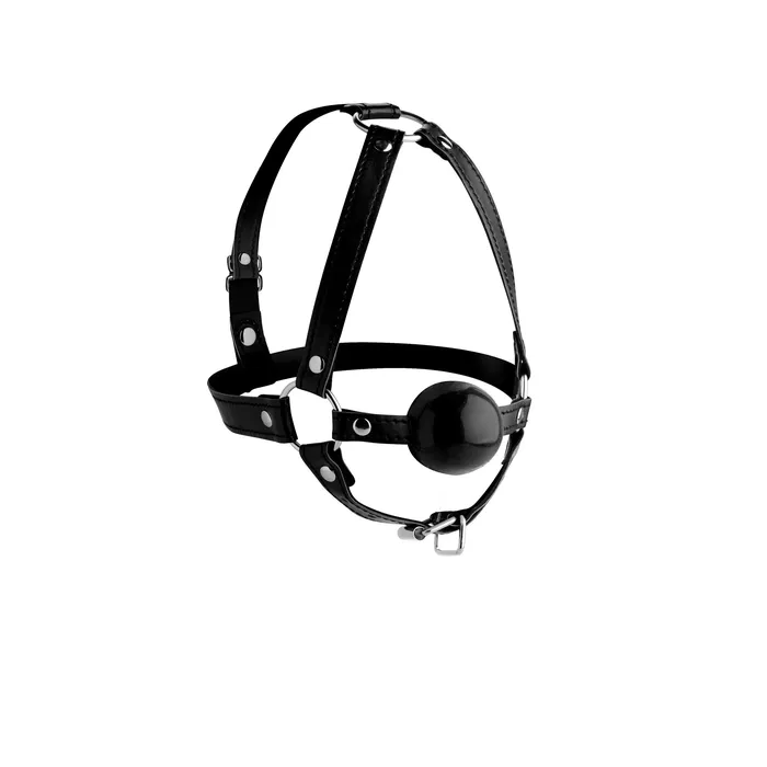 XR Brands Strict Head Harness Ball Gag 165 Male Sex Toys