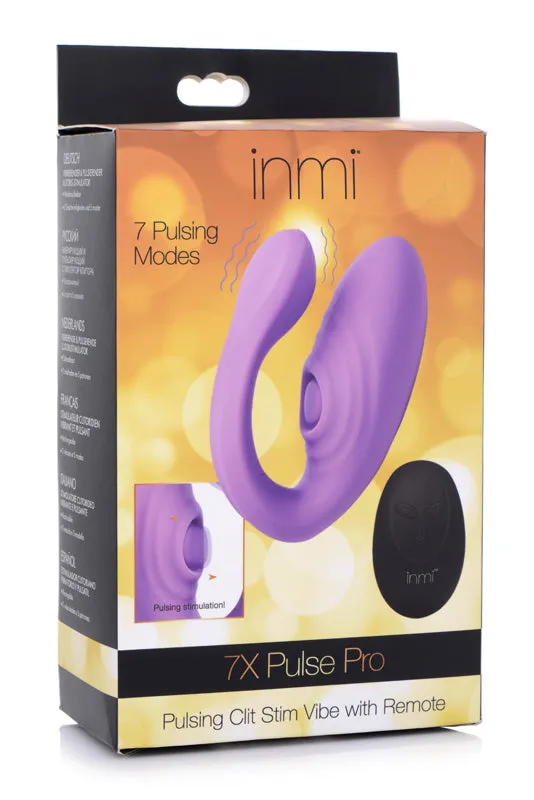 7X Pulse Pro Pulsing Clit Stim Vibe with Remote XR Brand Vibrators