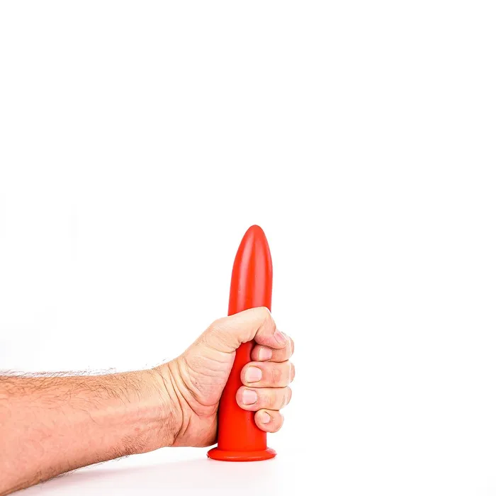 All Black Dildos | All Red - Dildo - 19 x 3,5 cm - Rood