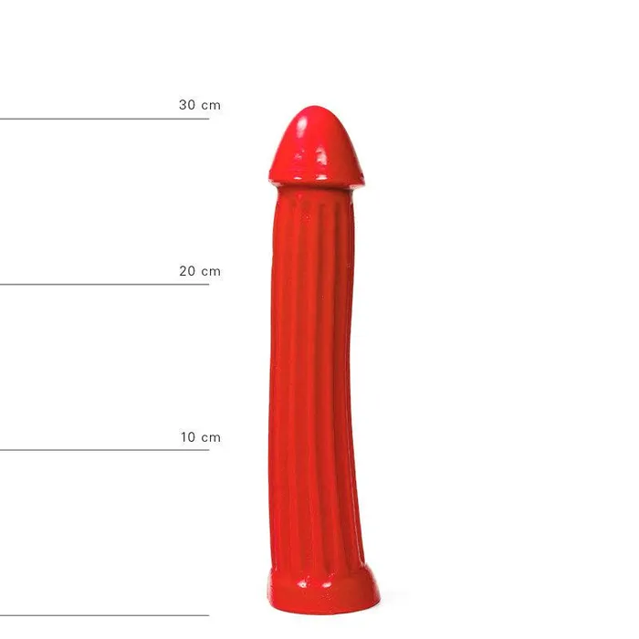 All Black Dildos | All Red - Dildo 31 x 5,5 cm - Rood