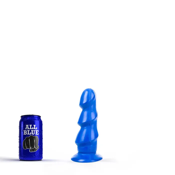 All Black Vibrators All Blue Buttplug 17 x 5 cm Blauw