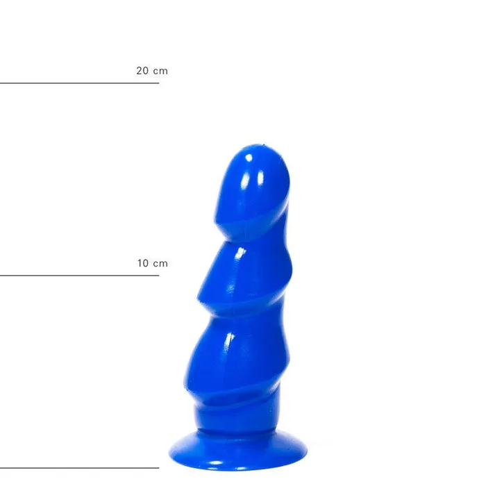 All Black Vibrators | All Blue - Buttplug 17 x 5 cm - Blauw