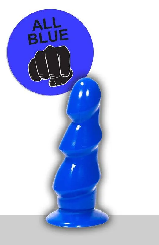 All Black Vibrators | All Blue - Buttplug 17 x 5 cm - Blauw