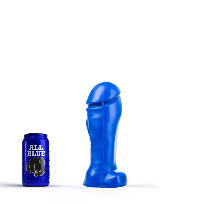 All Blue Dildo 22 x 8 cm Blauw All Black Dildos