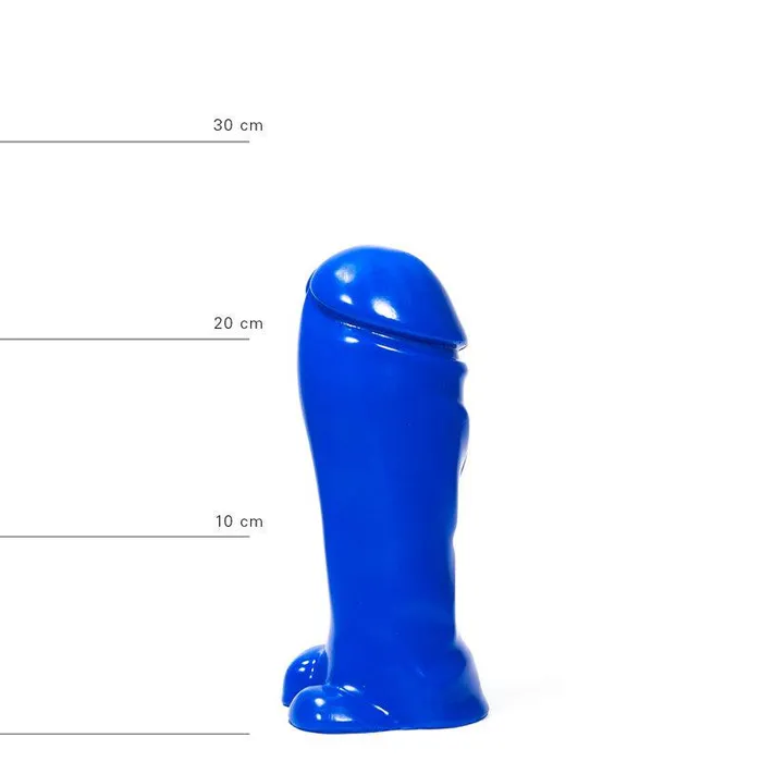 All Blue - Dildo - 22 x 8 cm - Blauw | All Black Dildos