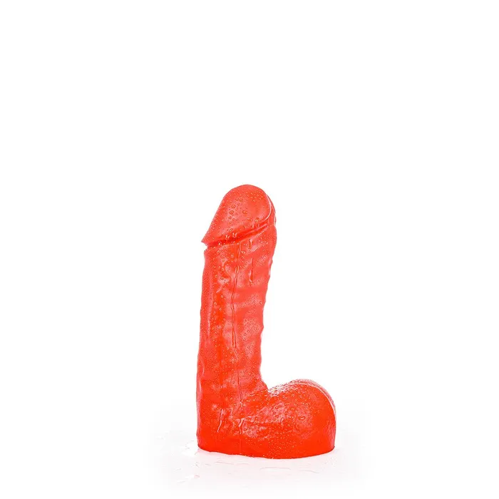 All Red - Klassieke Dildo 24,5 x 6 cm - Rood | All Black Dildos