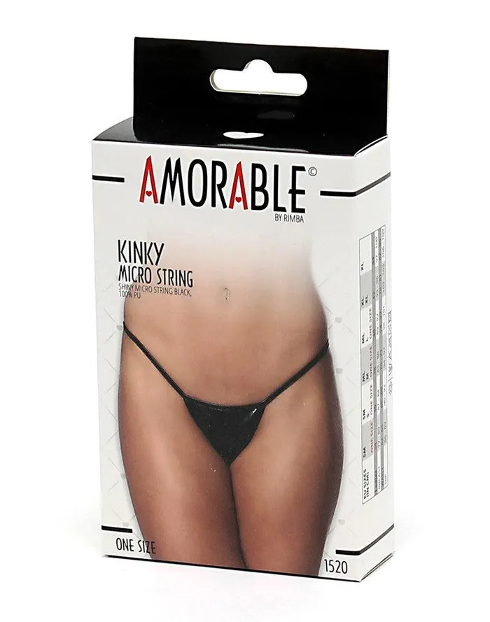 Amorable by Rimba Amorable - Micro String Kunstleer - Zwart | Vibrators