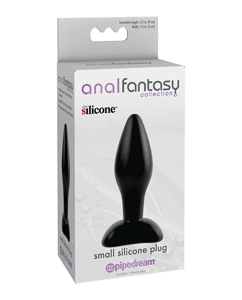 Anal Anal Fantasy Collection Anal Fantasy Collection Small Silicone Plug Black