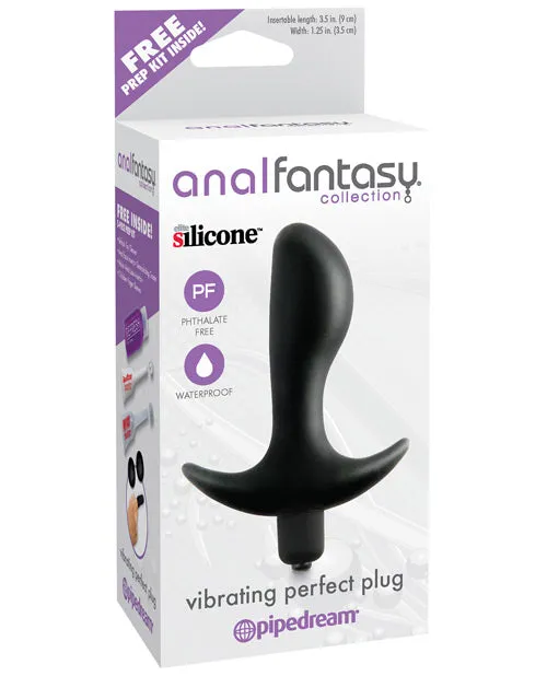 Anal Anal Fantasy Collection Anal Fantasy Collection Vibrating Perfect Plug Black