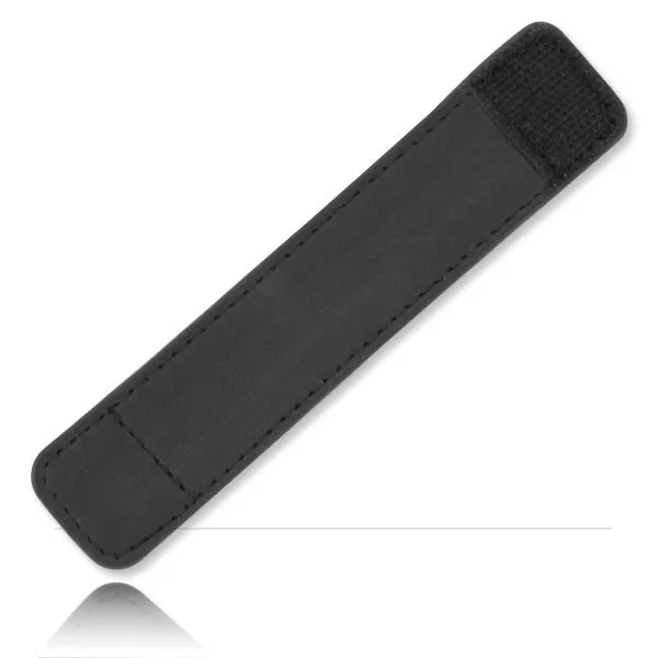 Anal | Black Label - Lederen Ballstretcher met Klittenband - 25 mm breed - Black Label