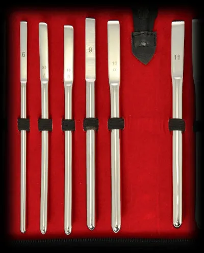 Anal Black Line Dilator set 6 stuks Diameters 611 mm Black Label