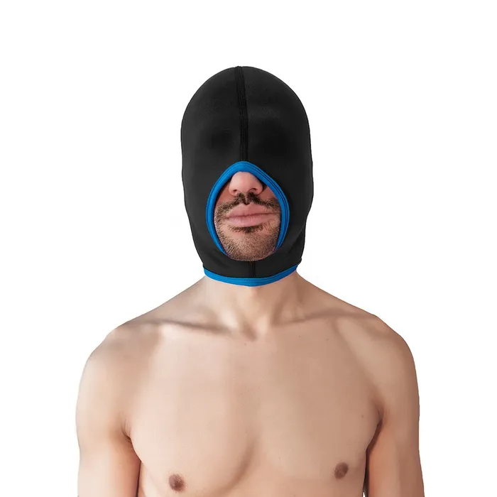 Anal Brutus Brutus Neoprene Blind Face Fucker Hood Zonder Oogopeningen ZwartBlauw