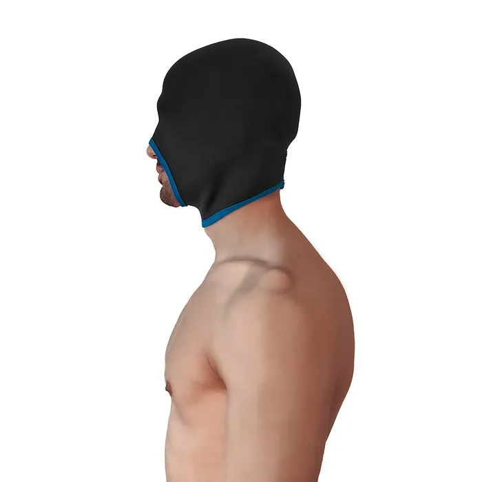 Anal | Brutus Brutus - Neoprene Blind Face Fucker Hood  - Zonder Oogopeningen - Zwart/Blauw