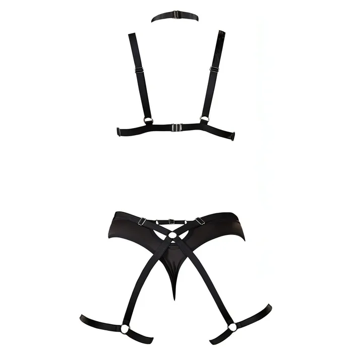 Anal | Cottelli Collection Lingerie Harness Set - Black