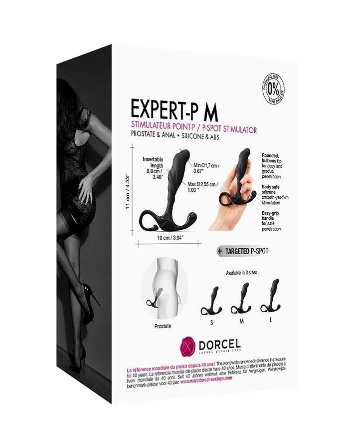 Anal | Dorcel - Expert-P - Prostaat Plug - Maat M - Zwart - Dorcel