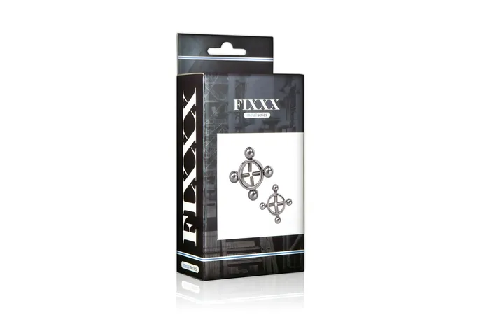 Anal | Fixxx Fixxx - Tepelklemmen Set met 4 Schroeven - Zilver