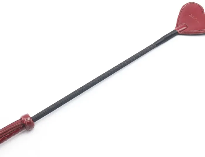 Anal | Liebe Seele - Wine Red - Riding Crop - Paardrijzweep met hartvormige lederen tip - Luxe En exclusief ontwerp - Liebe Seele