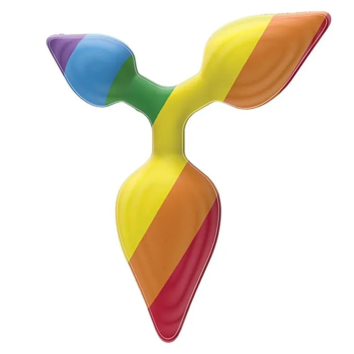 Anal | Rainbow Triple Play Butt Plug - Hott Products