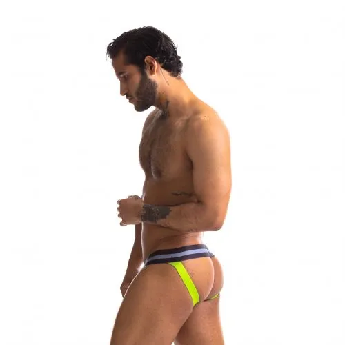 Anal | Sport Fucker Jersey - Jockstrap - Zwart/Groen - Sport Fucker