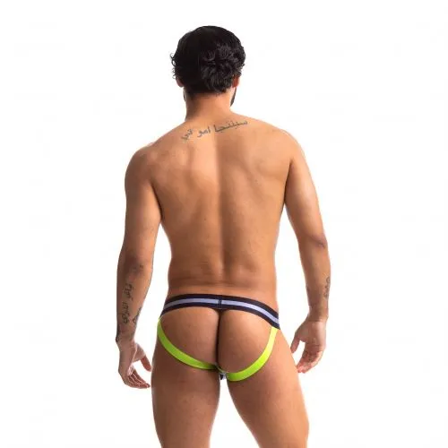 Anal | Sport Fucker Jersey - Jockstrap - Zwart/Groen - Sport Fucker