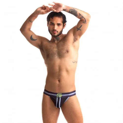 Anal | Sport Fucker Jersey - Jockstrap - Zwart/Groen - Sport Fucker