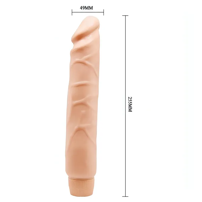 Baile Vibratore in Soft Skin 26 cm - Rosa Carne, Multispeed | Female Sex Toys