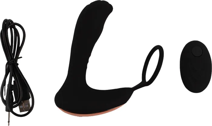 Black Mont - Backyard Teaser - Cockring met Vibrerende Buttplug - Zwart | Chisa Vibrators