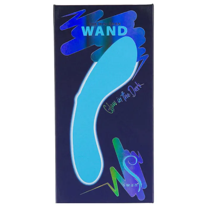 BMS Enterprises Female Sex Toys Swan The Glow In The Dark Mini Swan Wand