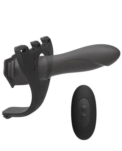 Body Extensions Be In Charge Vibrating 2 Piece Strap On Set - Black | Body Extensions Female Sex Toys