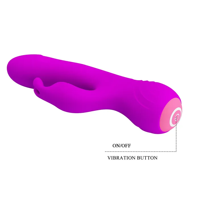 Broderick Vibratore Rabbit in Silicone con 12 diverse modalità di vibrazione | Pretty Love Female Sex Toys