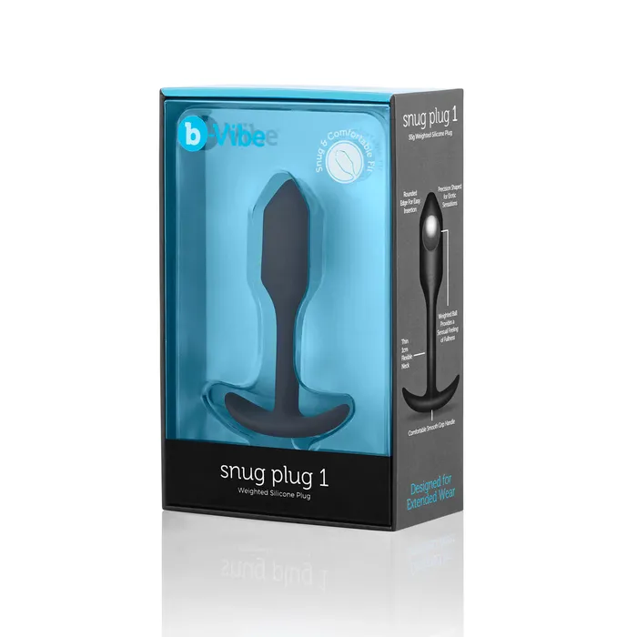 Butt Plug Snug Plug 1 Nero BVibe 96724 BVibe Anal