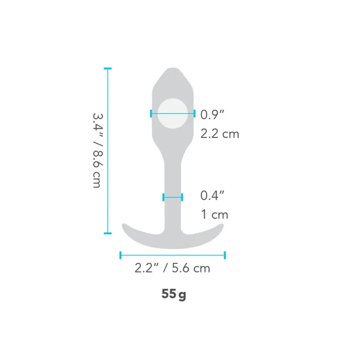 Butt Plug Snug Plug 1 Nero B-Vibe 96724 | B-Vibe Anal