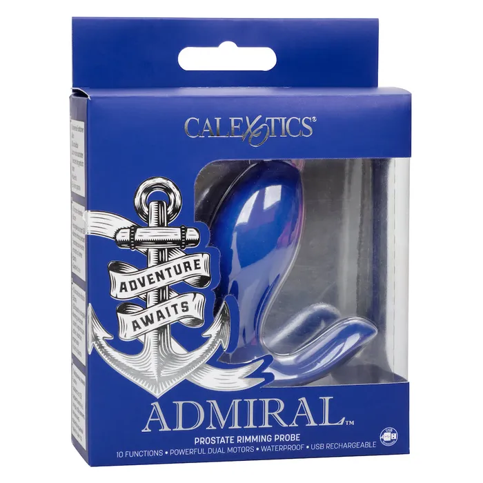 Calexotics - Admiral Prostaat Rimming Plug - Siliconen - Blauw | Calexotics Anal