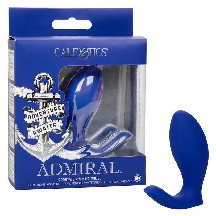 Calexotics - Admiral Prostaat Rimming Plug - Siliconen - Blauw | Calexotics Anal