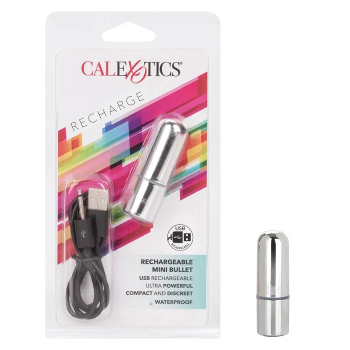 Calexotics - Oplaadbare Mini Bullet Vibrator - 6 x 2 cm - Zilver | Calexotics Female Sex Toys