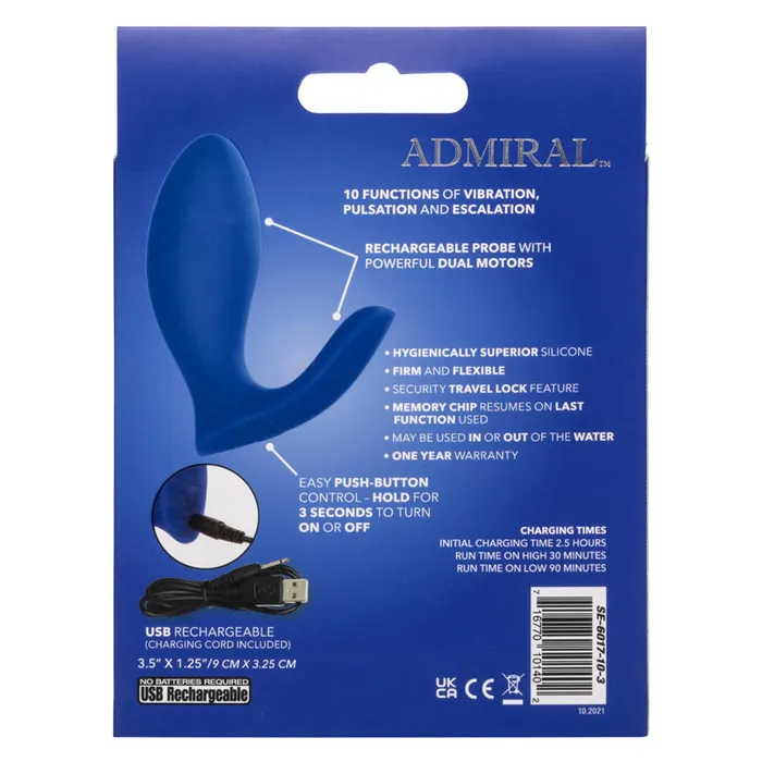 California Exotic Admiral Prostate Rimming Probe | Male Sex Toys