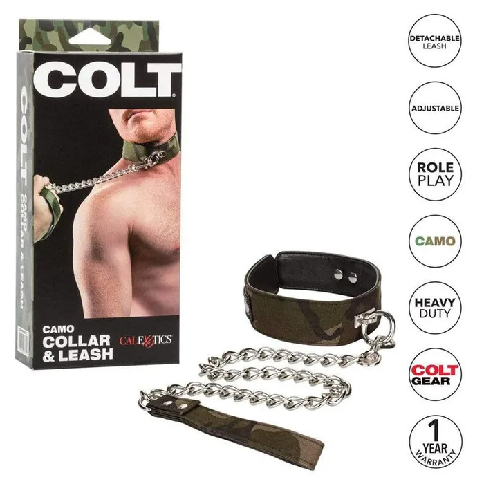 California Exotic COLT Camo Collar Leash Vibrators