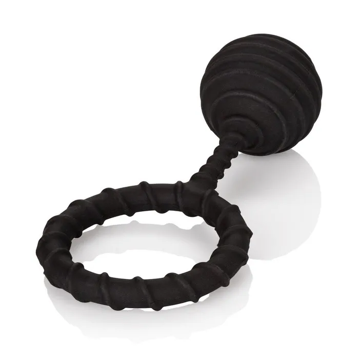 California Exotic Novelties Male Sex Toys | Weighted Ring Extra Large - Anello fallico in 100% puro silicone, elastico e confortevole - Nero, Peso 110 gr.