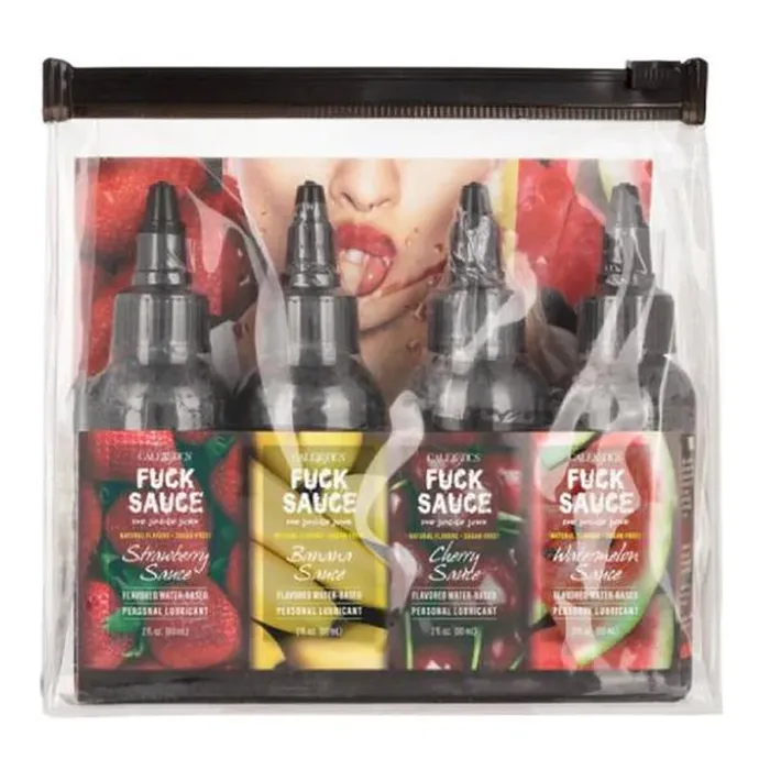 California Exotic Sexual Health & Wellbeing | Fuck Sauce Flavoured Waterbased Personal Lubricant Variety Pack