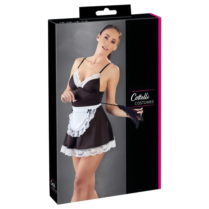 Cameriera Sexy Vestitino con grembiule in pizzo coordinato - Taglia S | Cottelli COSTUMES Female Sex Toys