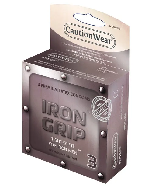 Caution Wear Iron Grip Snug Fit Pack of 3 Caution Wear Male Sex Toys