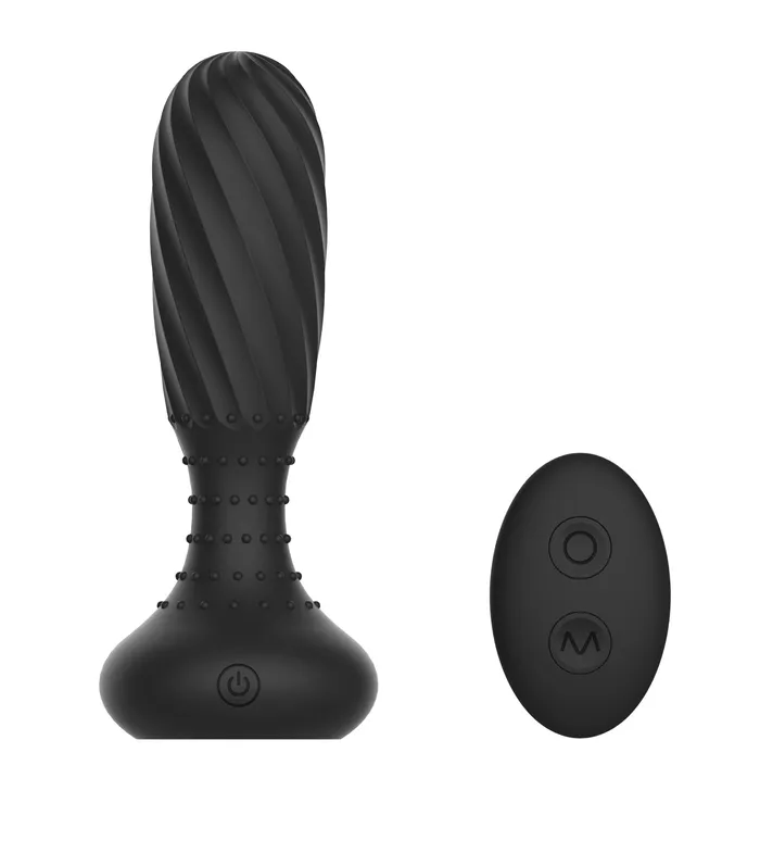 Chisa Vibrators Chisa Libido Prober Vibrerende Buttplug met Afstandsbediening Zwart