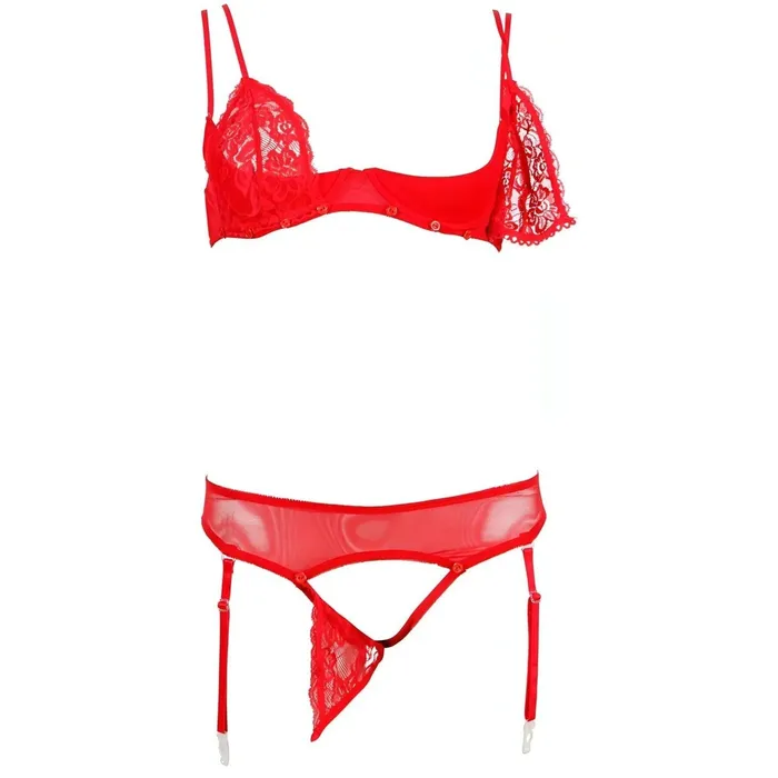 Cottelli Collection Lingerie Completino Rosso Con Reggiseno Sganciabile | Vibrators